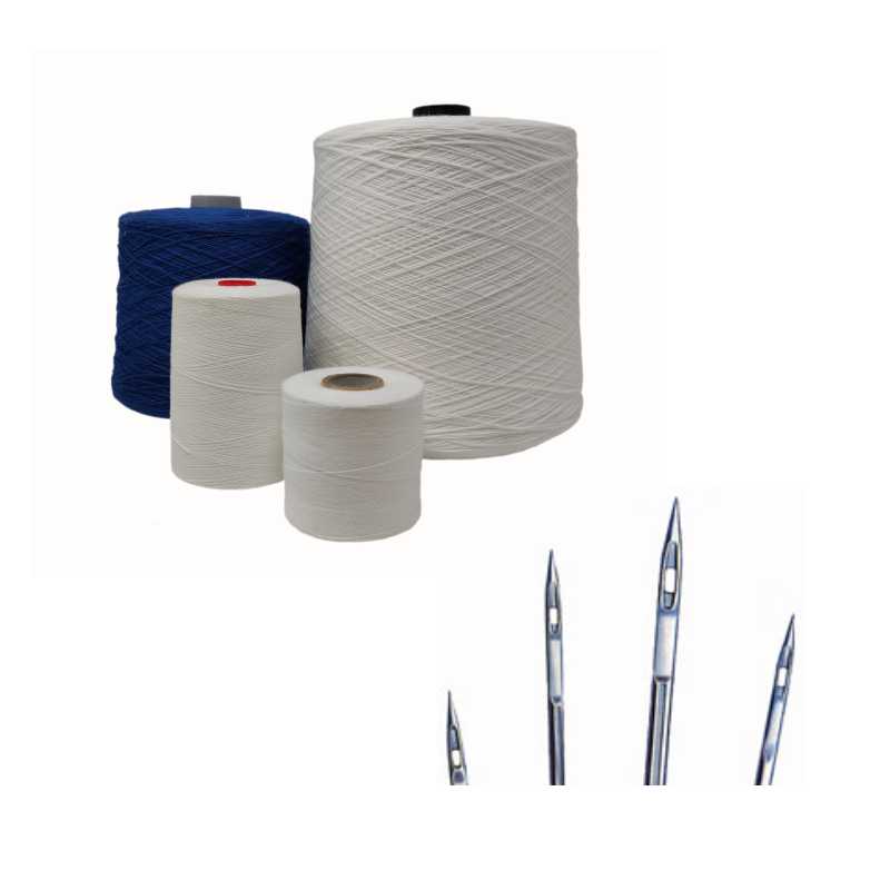 Yarn and accessories for industrial sewing machines